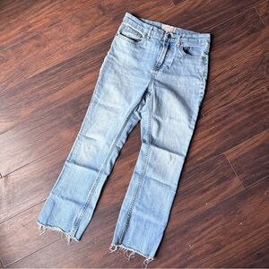 Everlane Straight Leg High Rise Ankle Denim Jeans